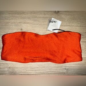 Jade Swim Orange Sheen Bandeau